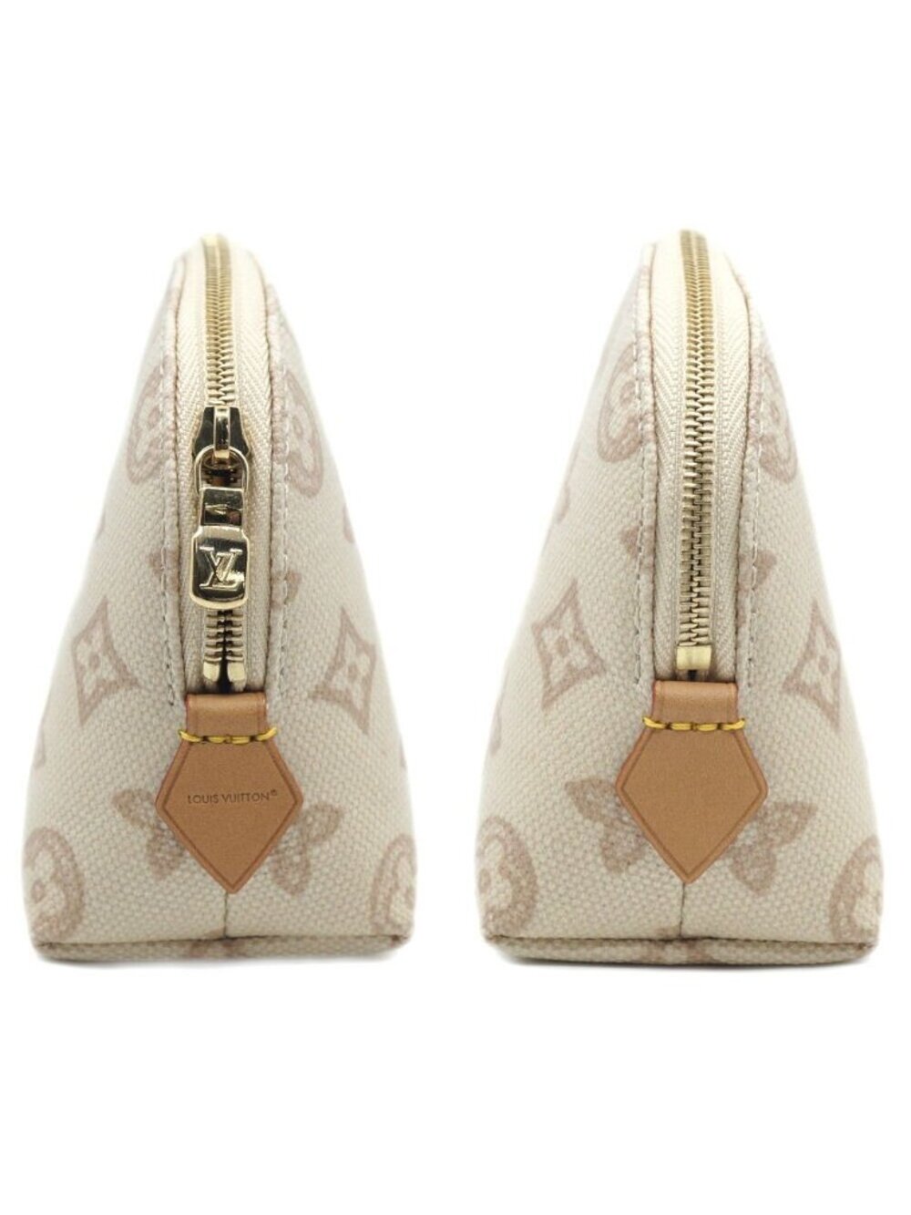 Louis Vuitton Pochette Cosmetic PM Pouch Mini Bag Beige - Picture 3 of 10